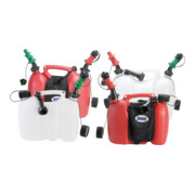 réservoir double PROFI 6+3 L, PE-HD rouge, homologation NU, accessoire noir-2
