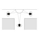 Miroir boule Moravia en verre acrylique miroir 3 directions-4