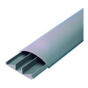 REV Goulotte de sol 12x50 2 m, avec 3 compartiments, gris