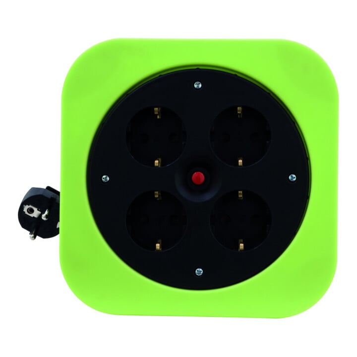 REV Kabelbox S 10m 4-fach H05VV-F3G grün Kunststoff