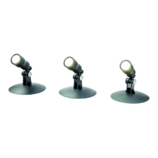 REV LED Außen- und Unterwasserbeleuchtung Aqua Spot Set 3x1W, 2 Stück