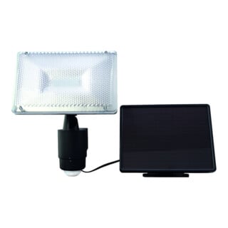 REV LED-Strahler Solar 12x0,5W schwarz mit Bewegungsmelder