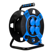 REV Leertrommel 4-fach Kunststoff IP44 schwarz/blau-2