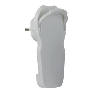 REV Schutzkontaktflachstecker weiß