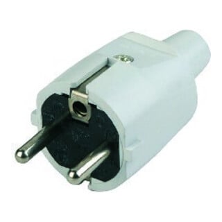 REV Stecker, PVC, grau
