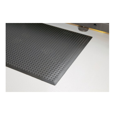 Revêtement de sol de poste de travail tapis fini L900xl600xS14mm noir SBR-caoutc