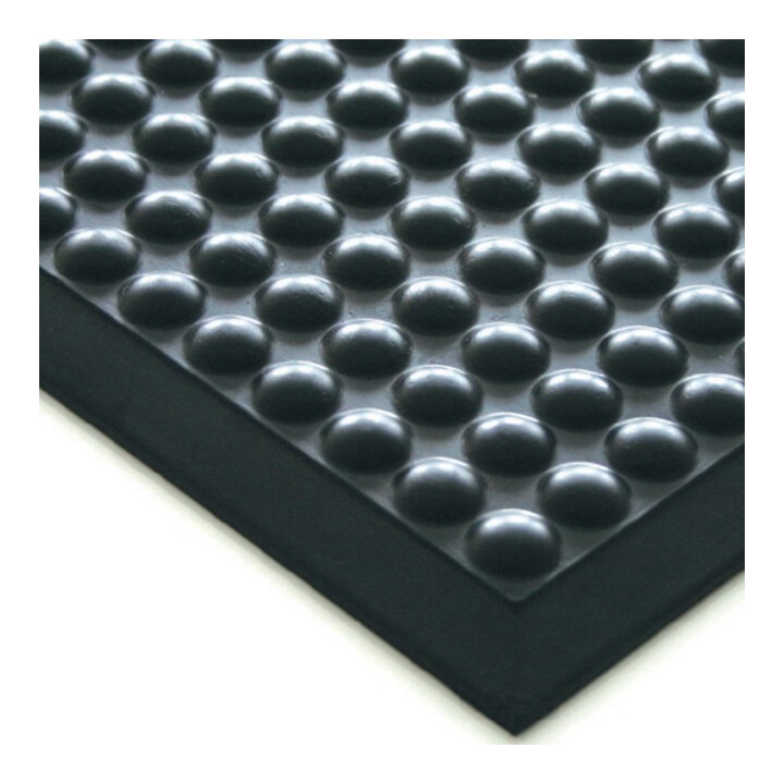 Revêtement de sol de poste de travail tapis fini L900xl600xS15 mm noir polyuréth