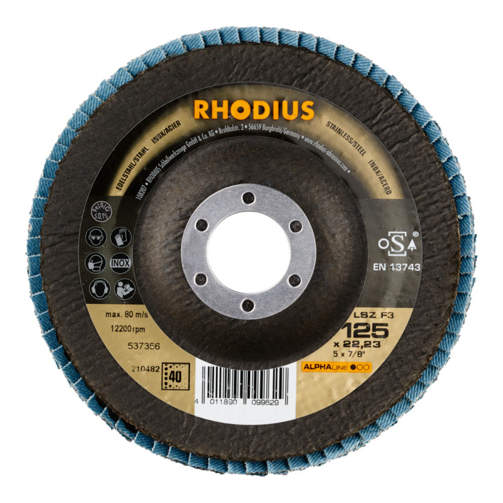 RHODIUS ALPHAline LSZ F3 Pack Fächerschleifscheibe