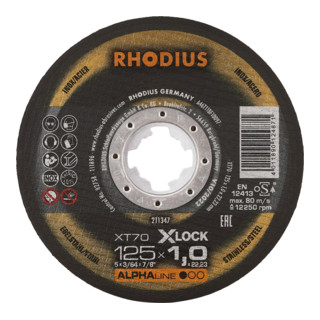 RHODIUS Disco per troncatura ultrasottile ALPHAline XT70 X-LOCK
