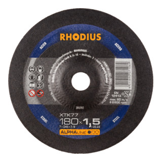 RHODIUS Disco per troncatura ultrasottile ALPHAline XTK77