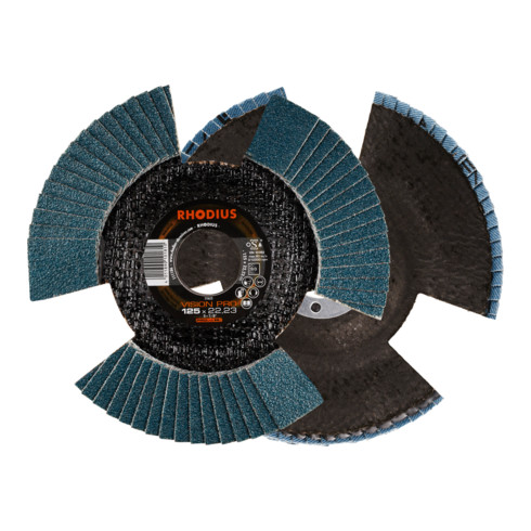 RHODIUS Disco abrasivo lamellare VISION PRO PROline 125x22,23mm, grana 60