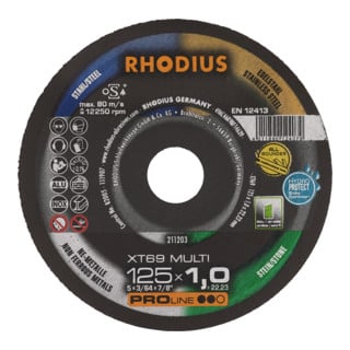 RHODIUS Disco per troncatura ultrasottile PROline XT69 MULTI BOX