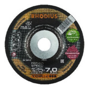 RHODIUS Disque à ébarber RS 580 SPEED EXTENDED 125 x 7,0 x 22,23 mm