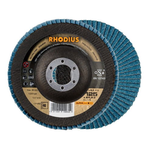 RHODIUS Disque à lamelles LSZ F3 125 mm K 40