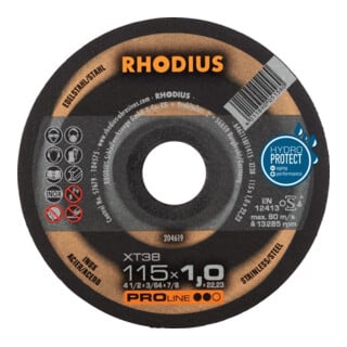 RHODIUS Disque de coupe XT38 115 x 1,0 mm droit