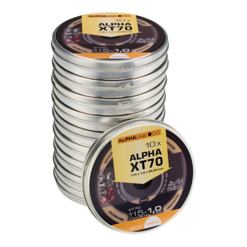 RHODIUS Disque de coupe XT70 en boîte 115 x 1,0 mm droit