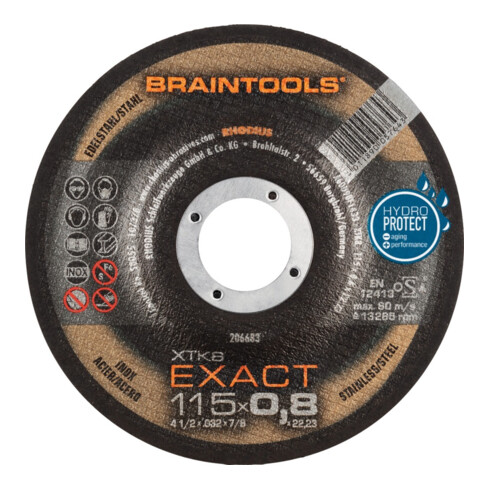 RHODIUS Disque de coupe XTK8 EXACT 115 x 0,8 mm coudé