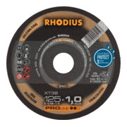 RHODIUS Disque de découpe XT38 125 x 1,0 mm droit