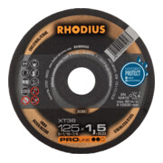 RHODIUS Disque de découpe XT38 125 x 1,5 mm droit
