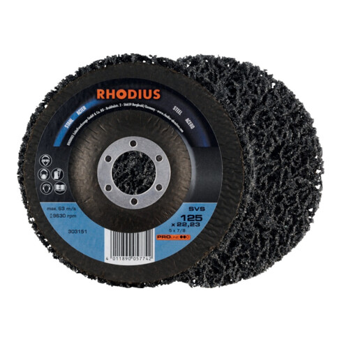 RHODIUS Disque de nettoyage grossier SVS 125 x 22,23 mm