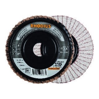 RHODIUS Lamellenschleifscheibe LGA ALU 115mm K 40
