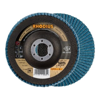 RHODIUS Lamellenschleifscheibe LSZ F3 125mm K 40