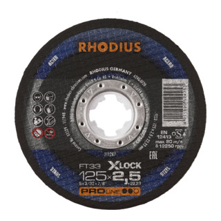RHODIUS PROline FT33 X-LOCK Freihandtrennscheibe 2,5 x 22,23 mm