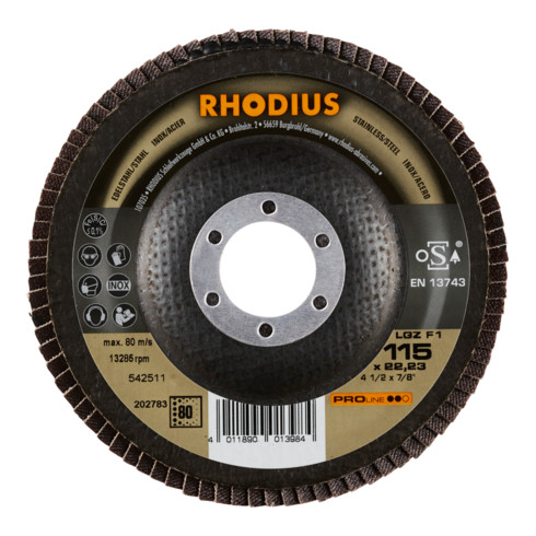 RHODIUS PROline LGZ F1 Fächerschleifscheibe