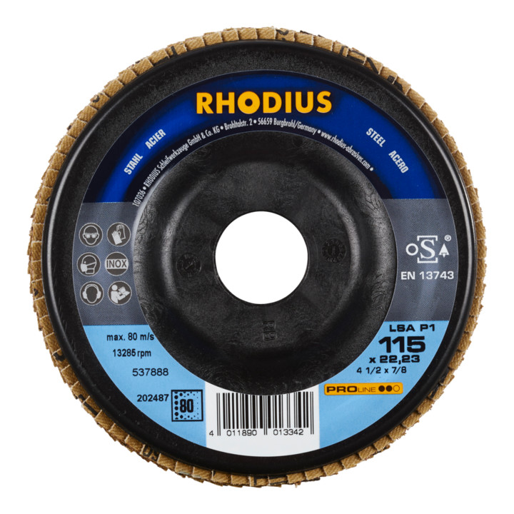 RHODIUS PROline LSA P1 Fächerschleifscheibe