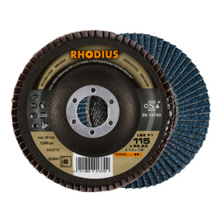 RHODIUS Disco abrasivo lamellare PROline LSZ F1