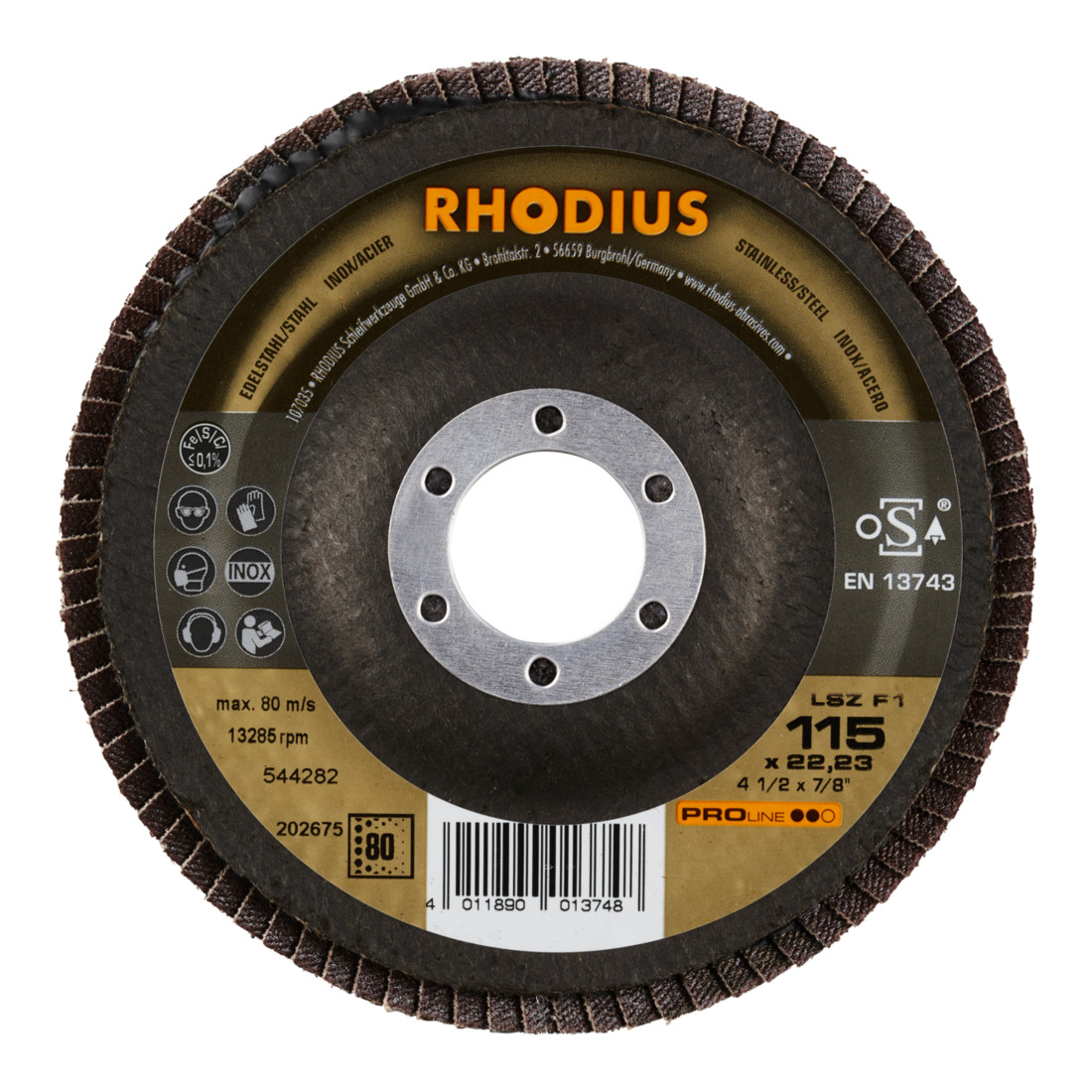 RHODIUS PROline LSZ F1 Fächerschleifscheibe