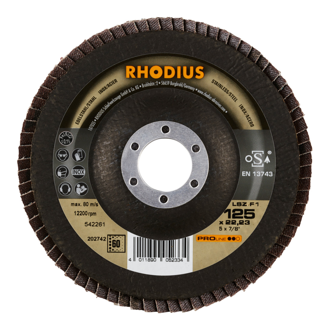RHODIUS PROline LSZ F1 Fächerschleifscheibe