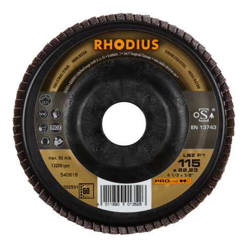 RHODIUS PROline LSZ P1 Fächerschleifscheibe