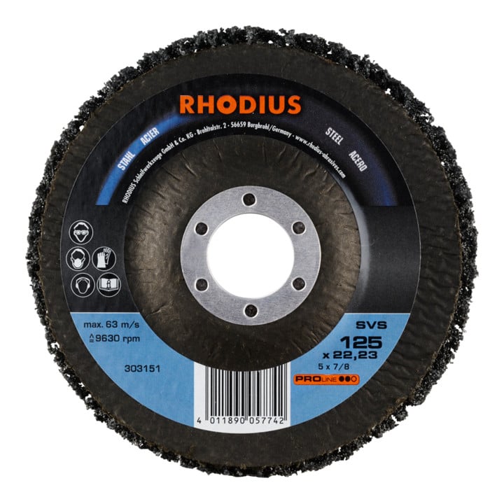 RHODIUS PROline SVS HD Vlies de nettoyage acier, métaux non ferreux, bois