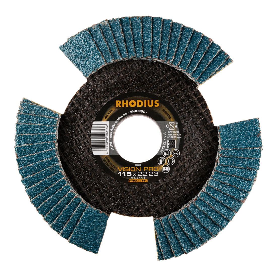 RHODIUS PROline VSION PRO Fächerschleifscheibe
