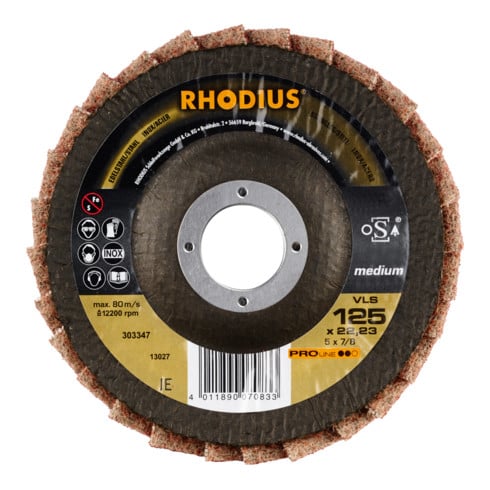 RHODIUS PROline VLS Vliesfächerschleifscheibe
