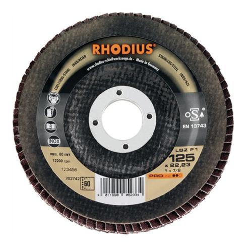 Rhodius Schleifscheibe LSZ F1 125x22,23mm K120 Edelstahl Proline