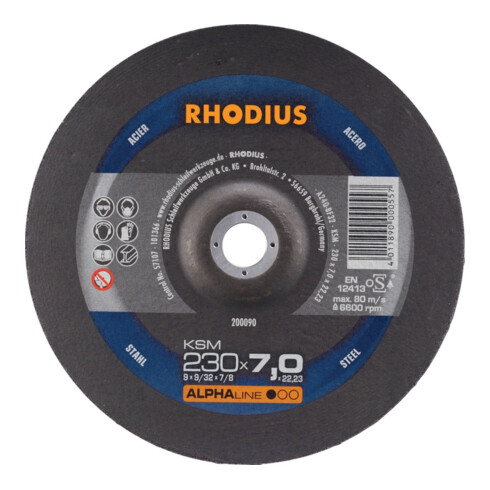 RHODIUS Schruppscheibe KSM 230 x 7,0mm Stahl