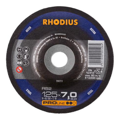 RHODIUS Schruppscheiben RS2 125 x 6,0 x 22,23