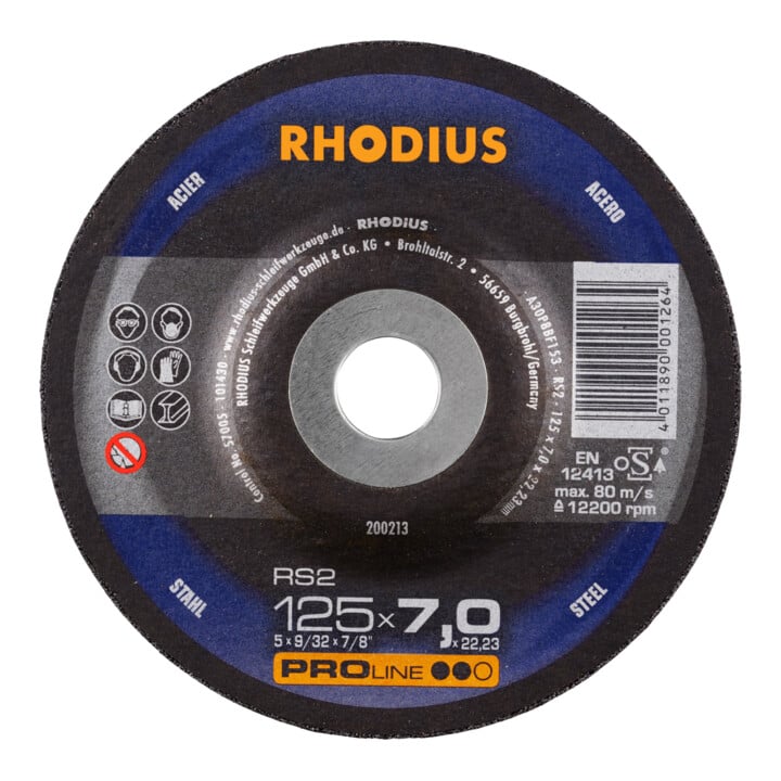 RHODIUS Schruppscheiben RS2 125 x 6,0 x 22,23