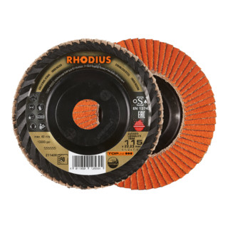 RHODIUS TOPline JUMBO LONGLIFE TRIM waaier-slijpschijf