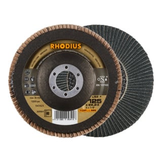 RHODIUS TOPline LGZ F Disco abrasivo a ventaglio F
