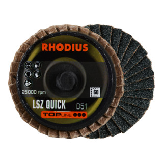 RHODIUS TOPline LSZ QUICK disco abrasivo a ventaglio