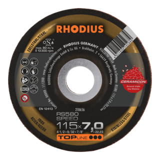 RHODIUS TOPline RS580 EXTENDED Disco abrasivo grossolano