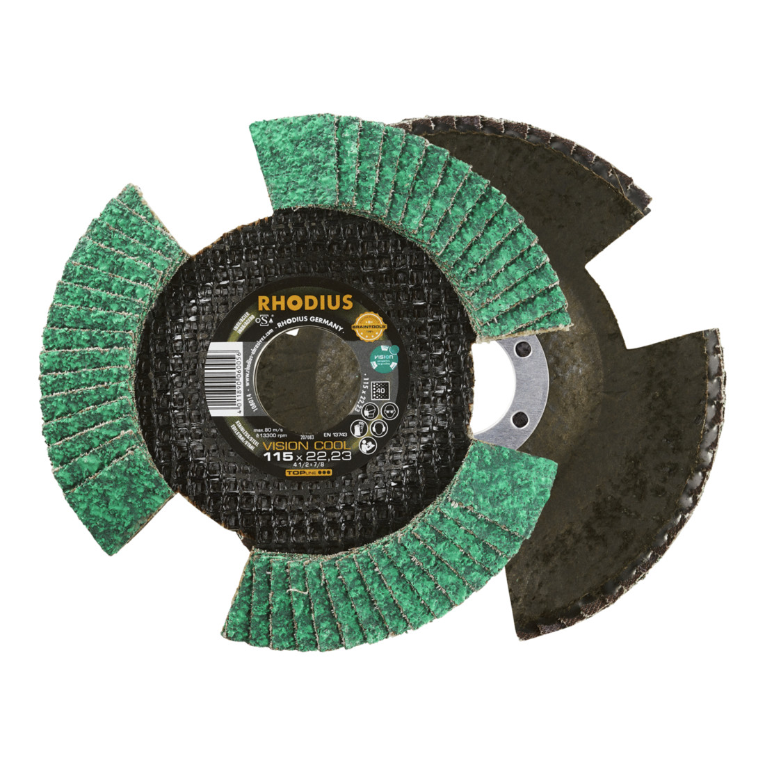 RHODIUS Disco abrasivo lamellare TOPline VISION COOL