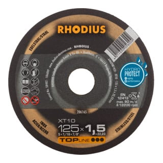 RHODIUS TOPline XT10 Extra dunne doorslijpschijf