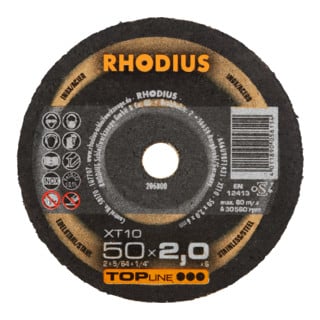 RHODIUS Disco per troncatura ultrasottile TOPline XT10