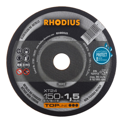 RHODIUS TOPline XT24 Extradünne Trennscheibe 150 x 1,5 x 22,23 mm
