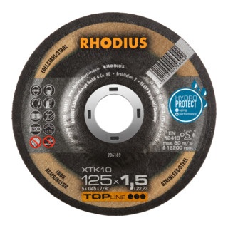 RHODIUS Extra dunne doorslijpschijf TOPline XTK10
