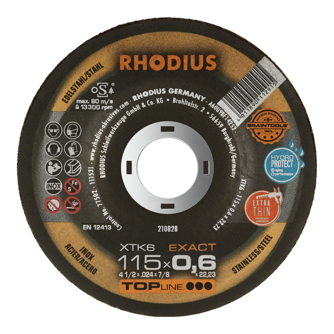 Rhodius Trennscheibe XTK6 EXACT ger.INOX